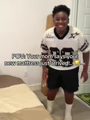 The way my son threw that air mattress out the way had me laughing! 😂🛏️ His new 12-inch hybrid mattress combines memory foam and individually wrapped springs for the perfect balance of comfort and support. It offers medium firmness, lumbar support, and is a huge upgrade from sleeping on an air mattress! Watching it expand was almost as exciting as his reaction. 😄 If you’re looking for a comfortable mattress for your home, this one is definitely worth checking out. Tap the link in my TikTok Shop! #HybridMattress #MemoryFoamMattress #MattressUnboxing #BedroomUpgrade #SleepBetter @EVLWZL Mattress 