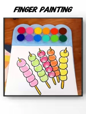 No brushes 🖌️ No tools 🔧 Just one little finger 👆 #DealsforYouDays  #fingerpainting #artsupplies #arttoy #toddlergiftideas #craftkit #fingerartist #Toddlermom  #screenfreefun