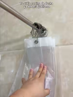 Después de ver esto, no vas a volver atrás. #bathroommakeover #bathroomaccessories #showercutain #waterproofmakeup #tiktokshop 