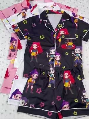 Omg!!!Super cute!#kpop #kidwear #pajamas #sleepwear #comfortable #spotlightfinds #summerwins #pajamajam 