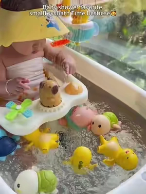 1 really want to recommend this bathing toy to you. There are children at home. Children don't like to take a bath. They cry when they take a bath. Be sure to look at this children's bathing toy, so that the baby likes to take a bath. It doesn't cry or make a fuss when taking a bath. And it's super safe. You don't need to plug it in or charge. The most important thing is that the price is really great and cost-effective now! T#funs #familytime #tiktokshop #toy#SummerVibes