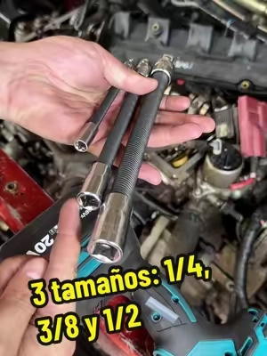 Miren cómo se dobla para llegar a tornillos escondidos 😱 #ReparacionDeAutos#ToolUpgrade#tiktok #tiktokshop #SpringSteelExtension