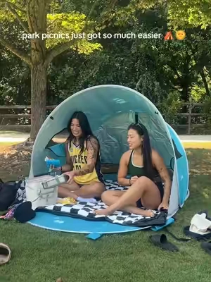 imagine this at the beachh 🤭 #popuptent #picnic #parkday #beachtent 