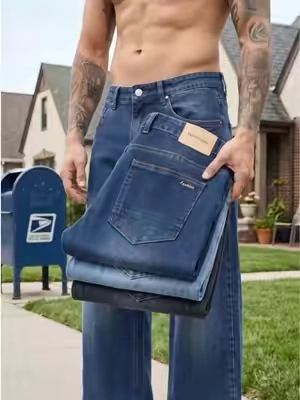 Why every guy needs a pair of wel-fitted straight leg jeans? It upgrades your whole outfit in one second#pants #jeansoutfit #jeans #mensfashion #comfystyle 