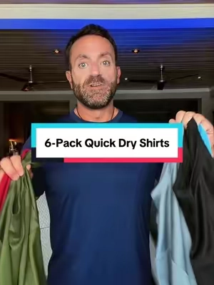 These 6-pack quick-dry performance tees are breathable, lightweight, and moisture-wicking to help keep you cool through workouts, outdoor activities, and everyday wear. Comfortable enough to wear all day and versatile enough to match almost anything, these are an easy upgrade for any wardrobe. #mensshirts #activewear #athleticwear #mensstyle #gymwear 