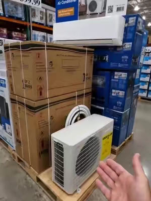 A Full Mini Split System for Under $400?! #MiniSplit #AirConditioner #HomeCooling #HeatingAndCooling #WarehouseFind  