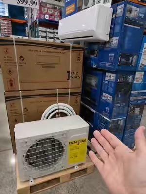 A Full Mini Split System for Under $400?! #MiniSplit #AirConditioner #HomeCooling #HeatingAndCooling #WarehouseFind  