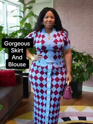 Love this skirt and blouse. The quality is everything I can see you doing so much with this  Brunch Work event  Work Church Lunch  #skirtset #skirt #blouse #akiraoutfit #tiktokshopcreatorpicks 