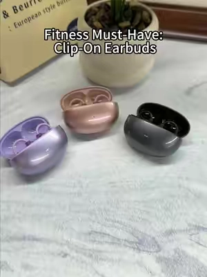 🎁❤️Game changer for workouts: clip-on earbuds#EarClipEarbuds #HiddenHeadphones #FashionEarbuds #WorkHacks #TechHacks 