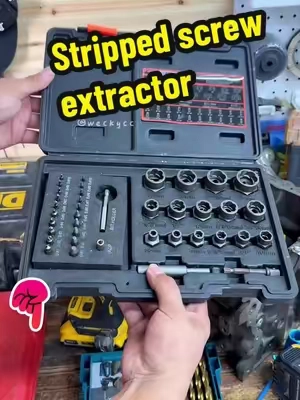 The ultimate solution for stripped screws! #strippedscrewremover #nutremovaltool #DIY #TikTokHolidayHaul #tiktokshop 
