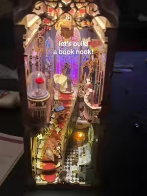 i love how detailed and tedious everything is! #booknook #DIY 