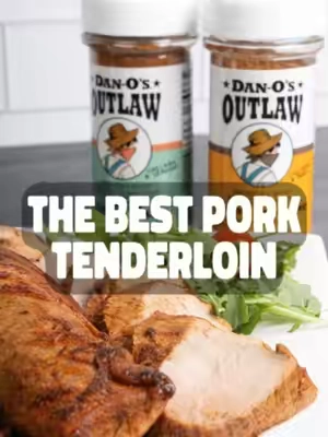 Nobody gets excited when they hear, "We're having pork for dinner..." 😂 Mostly because everyone's picturing that dry pork chop from 1998. Not today. This pork tenderloin marinade keeps it juicy, tender, and packed with flavor. Sear it up in the kitchen, serve it with a French onion dip, and you'll never look at pork the same way again. Get the full recipe here: Ingredients ¼ cup Dan-O’s Outlaw Sweet Caribbean 4 tbsp Dan-O’s Outlaw Sweet & Tangy BBQ ½ packet Dan-O’s Dips French Onion 2 pork tenderloins, about 1½ pounds each About 6 cups apple juice, or enough to submerge the pork 1 tbsp high-temperature olive oil, plus more as needed 1 pound sour cream 4 ounces fresh prepared horseradish Preparation Instructions Marinate the Pork: Place the pork tenderloins in a large bowl, container, or resealable bag. Pour in enough apple juice to fully submerge the pork, then add the Dan-O’s Outlaw Sweet Caribbean. Turn the tenderloins to distribute the seasoning throughout the marinade. Cover or seal the container and refrigerate for 24 hours. Season the Pork: Remove the pork tenderloins from the marinade and discard the remaining liquid. Pat the pork dry with paper towels, then sprinkle the Dan-O’s Outlaw Sweet & Tangy BBQ generously over all sides. Roll and press the tenderloins into the seasoning until they are evenly coated. Preheat the Oven and Skillet: Preheat the oven to 400°F. Place a large cast-iron skillet over medium-high heat and allow it to preheat for a couple of minutes. Sear the Pork: Add the high-temperature olive oil to the hot skillet. Carefully place the pork tenderloins in the pan and sear for about 1 minute on each side, turning until the outside is lightly browned. Keep the heat controlled so the sugar in the seasoning does not burn, adding a little more oil if the skillet becomes dry. Roast the Pork: Transfer the cast-iron skillet to the preheated oven and roast the pork for approximately 20 to 25 minutes, or until the thickest part reaches at least 140°F. Remove the skillet from the oven and transfer the pork to a cutting board. Let it rest for 10 minutes, allowing the internal temperature to rise to 145°F before slicing. Make the French Onion Horseradish Dip: While the pork cooks or rests, add the sour cream, prepared horseradish, and Dan-O’s Dips French Onion to a medium bowl. Stir until smooth and thoroughly combined. Let the dip sit for 10 to 30 minutes before serving. Slice and Serve: Cut the rested pork tenderloins into slices, plate it up and serve warm with the French onion horseradish dip on the side. Yum Yum Get Ya Sum!