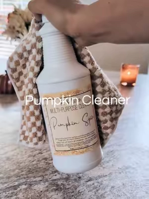 the non-toxic cleaner that transports my mind to Fall! Cleans my home so well and gives the best long lasting aroma 🧡 @R&W Co. #cleaner #CleanTok #fall #pumpkin #fyp 