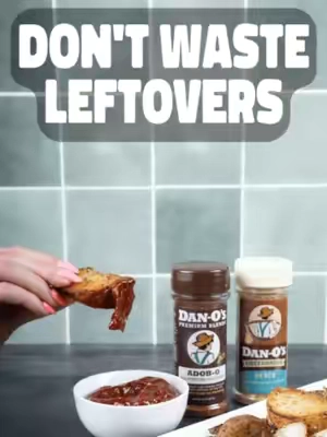 Got leftover baked potatoes? Don't let 'em sit in the fridge another day. 🥔🔥 Turn them into crispy pan fried potatoes and onions with golden edges, tender centers, and plenty of Dan-Good flavor. This fried potatoes recipe is one of the easiest potato side dishes you can make, and it's the perfect way to give leftovers a second life. Once you try it, you might start baking extra potatoes on purpose. Get the full recipe here: Ingredients 2 tbsp Dan-O’s Ranch Cheesoning 2 tbsp Dan-O’s Adob-O Seasoning 3 leftover baked potatoes, chilled 1 Vidalia onion, diced ¼ cup high-heat cooking oil 1 cup ketchup ¼ cup sriracha Preparation Instructions Prepare the Potatoes and Onion: Cut each cold baked potato in half, then cut the potatoes into large chunks. Trim the top and bottom from the Vidalia onion, remove the outer skin, and dice the onion into small pieces. Begin Cooking the Potatoes: Heat a large skillet over high heat. Add the high-heat cooking oil, followed by the potato chunks and diced onion. Spread everything into an even layer and let it cook undisturbed for a couple of minutes. Avoid stirring or moving the potatoes so they have time to develop a crispy, golden crust. Crisp the Potatoes: Once a golden crust has formed on the bottom, use a spatula to flip the potatoes. Reduce the heat to medium-high and continue cooking, turning the potatoes as needed, until they are golden and crispy on all sides. The total cooking time is UNKNOWN. Season the Potatoes: Once the potatoes are crispy on all sides, turn off the heat. Sprinkle them with Dan-O’s Ranch Cheesoning and gently toss until the potatoes and onions are evenly coated. Make the Spicy Adob-O Ketchup: Combine the ketchup and sriracha in a bowl. Add the Dan-O’s Adob-O Seasoning and stir until everything is evenly combined. Serve: Serve the crispy skillet potatoes hot with the spicy Adob-O ketchup on the side for dipping. Yum Yum Get Ya Sum!