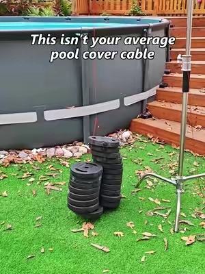 Flimsy drawstrings could never. 💪 This steel cable and pulley lock system tightens the cover evenly for a stronger, more secure fit—with less lifting, loosening, and shifting. #poolhacker #SummerWins #DealsForYouDays #poolcover #poolseason 
