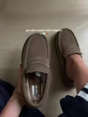 I will be living in these #loafers #loaferslippers #cushionaire #slipper #fallshoes 