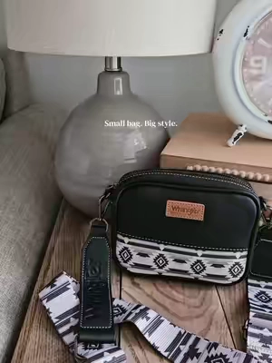 Perfect little bag for your phone + a few essentials. #WranglerBag #WesternStyle  #CrossbodyBag  #TikTokShopFinds  #WesternFashion 