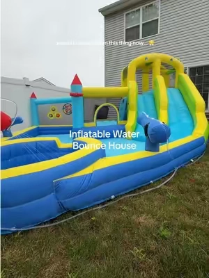 something better than a backyard waterpark??? A backyard waterpark on saleeee 😎💦 #bouncehouse #Home #fun #Summer #tiktokshopsummersale 