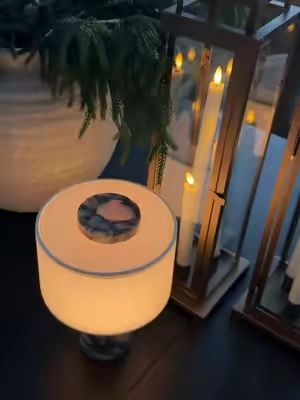 portable, REAL marble lamp that you can also dim or change the hues 🤌🏼🤎😮‍💨 it’s sooo chic #marblelamp #portablelamp #cordlesslamp @Demilare Official 