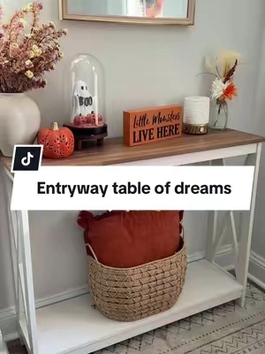 That price 👀 .. wow. Going on 3 years and we LOVE these tables! @PHIVILLA #entrywaytable #entrywaydecor #fallentrywaytable #affordableentrywaytable #tiktokshopsummersale 