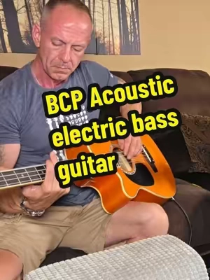 BCP acoustic electric bass guitar. #bassguitar #guitar #acousticbass #guitartok #bcp 