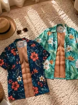 #muscleshirt #hawaiianshirt #funny #viral #trending 