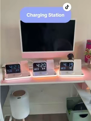 One station for all your everyday devices. 🔋✨ Charge your phone, watch, earbuds, and more while keeping your space clean and clutter-free. #TikTokShop #TechFinds #HomeEssentials #DeskSetup #chargingstation 