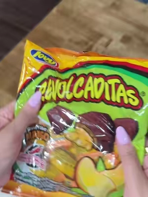 Trying Revolcaditas #snacks #candy #Foodie #mango 