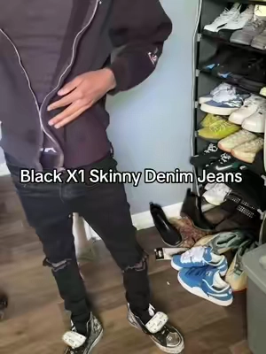 mnml X1 Skinny Denim Black #fyp #fashion #skinnyjeans 
