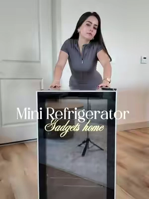 Mini refrigerador con puerta de cristal #minirefrigrator #minicooler #refrigeratororganization @Cowsar Appliance 