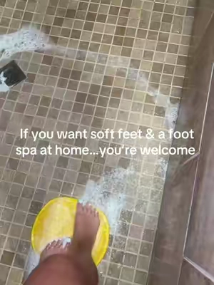 I can finally wash my feet now 