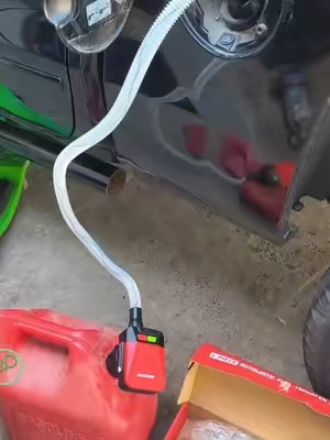 Automatic Fuel Transfer Pump with Auto-Stop Sensor(3.2 GPM& Not for VP), Battery Operated Gas Can Pump with 3 Can Adapters, Extra Long Hose, Portable Fuel Pump for Oil, Diesel, Gasoline (Batteries Not Included) #DealsforYourDays #summerfinds #fueltransferpump #sedy 