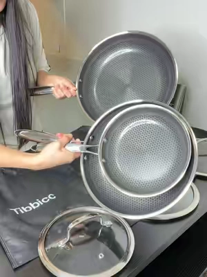 Sartenes de acero inoxidable #sartenes #sartendeaceroinoxidable #cocina #weeklyDeals #tiktokshopsummerturnup 