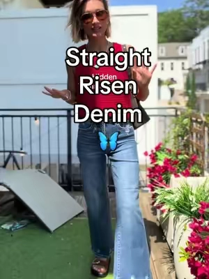 It girl straight leg fit with a tummy control panel and nice stretchy risen denim. Short girl friendly to with a 27 1/2 inch inseam. @Wild Oak Boutique 