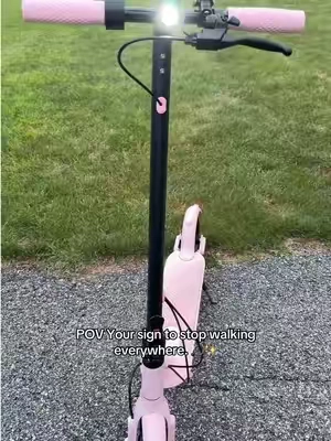 POV Your sign to stop walking everywhere. 🛴✨ #TikTokShop #ElectricScooter #Scooter #Commute #BackToSchool     