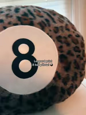 Leopard print literally just gives that girl! #throwpillows #8ball #leopardprint #leopard 