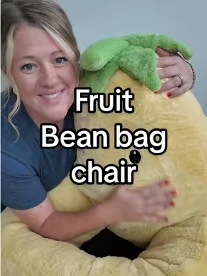 We have the 31 in fruit bean bag chair (it’s more plush than bean)  #beanbag #kidschristmasgifts #christmasgiftidea 