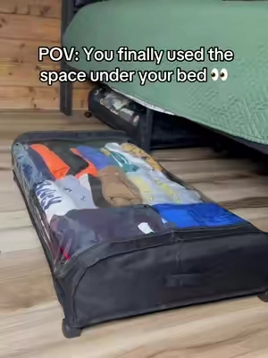 I love a good storage hack! #storage #underbedstorage #underbedstoragebox #tiktokshopsummersale 