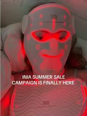 full face + neck + chest treatment from the comfort of your home finally on a good deal 🤌🏻✨ #inia #iniaglow #iniaredlighttherapymask #redlighttherapy #skinrejuvenation @INIA Official 