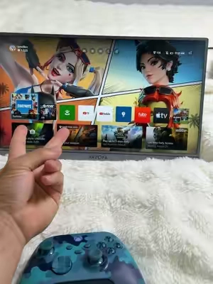 Viral portable gaming monitor! 144Hz, super smooth, and amazing for gaming anywhere! #tiktokshopsummersale #flashsale #gaming #monitor #techtok