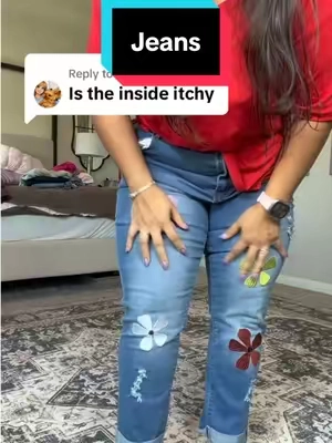 Replying to @Melissa #tiktokshopsummersale #teacherpants #backtoschool #floraljeans 