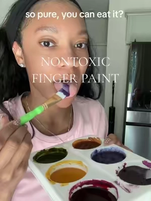 Nontoxic and gives me so much more peace of mind while I don’t have to second guess letting my little one explore and learn through play. #nontoxicpaint #toddlerpaint #toddleractivitiesathome 