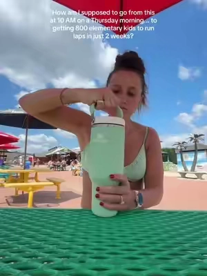 Just pretending school doesn't start in two weeks. Anyone else? 🏝️👙🏖️☀️ #teachersonsummerbreak #nello #summerdrink #teachersoftiktok #fundrink