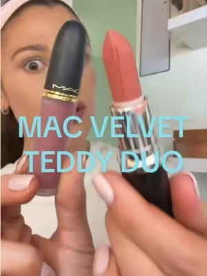 M.A.C Velvet Teddy Duo 🪽🤍💦🍓 @M·A·C Cosmetics #maccosmetics 