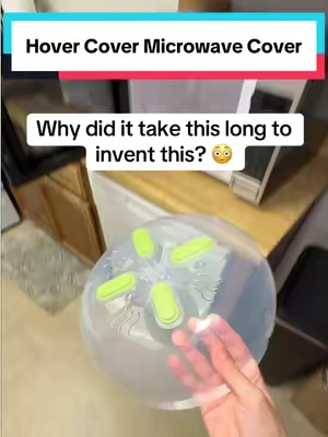 This is honestly so useful #hovercover #microwavecover #kitchengadgets #KitchenHacks #kitchenappliances