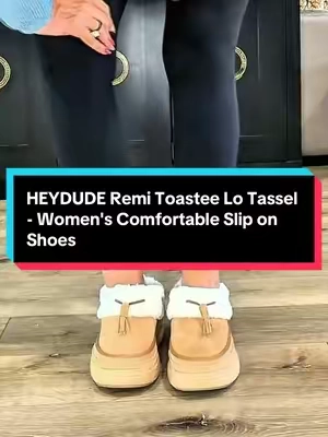 8:1 HEYDUDE Remi Toastee Lo Tassel - Women's Comfortable Slip on Shoes #TiktokShopCreatorPicks #tiktokshopbacktoschool @HeyDude #falldealsforyou 