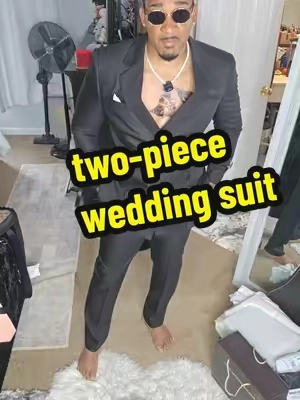 this two-piece stylish design wedding suit will make a entrance no matter what form of event you go to #twopieceformalsuit #weddingsuits #menssuits #suits #conversationpiece 