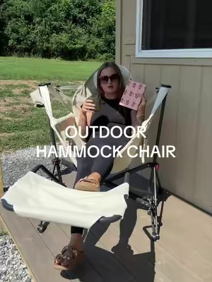 If you see me rocking in my living room once the weather drops, mind ya business 🤪  #gdyhome #gdyhammockchair #outdoorhammockchair #outdoorchair #hammockchair 