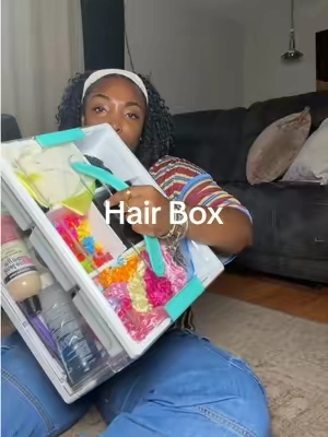 Needed this 😩🙌🏾 #storagehacks #hairsupply #blackkidshairstyles #hairstoragebox #hairbowbox 