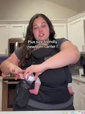 Plus size friendly newborn carrier ! #newborn #babycarrier #newmom 